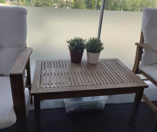 Conjunto Muebles Jardín/Balcón Madera