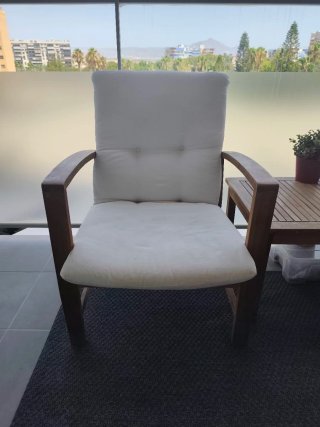 Conjunto Muebles Jardín/Balcón Madera