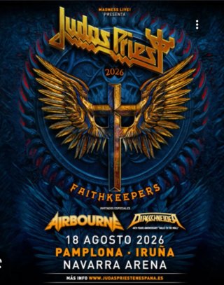 Papeles Judas Priest Pamplona 2026
