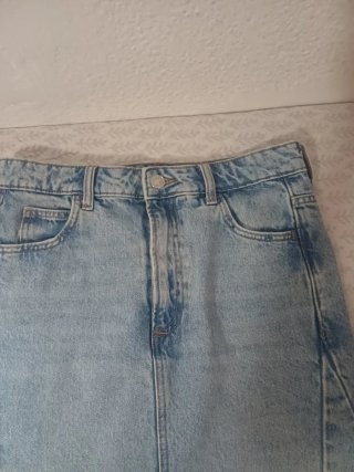 Falda vaquera midi Mango