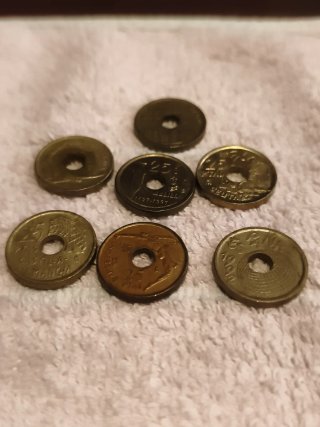 7 Monedas 25 Pesetas Comunidades
