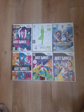 Pack Juegos Wii: Just Dance, Wii Fit, Mario & Soni