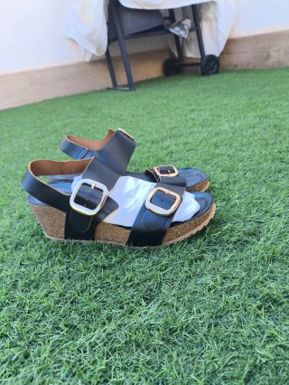 Sandalias negras plataforma TakeMe talla 37