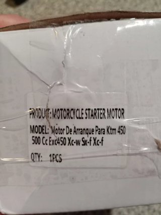 Motor de arranque KTM