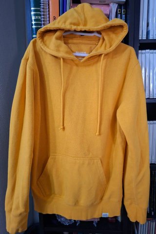 Sudadera con capucha Pull&Bear amarilla Talla S
