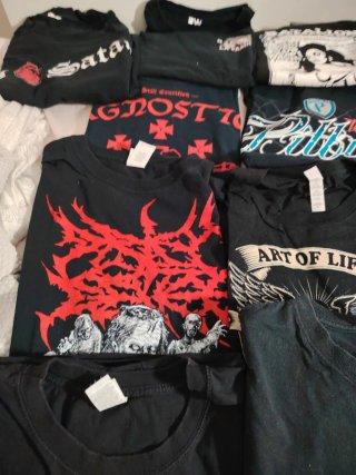 Lote 16 Camisetas Rock/Metal