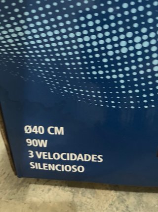 Ventilador de suelo 40cm 90W 3 velocidades