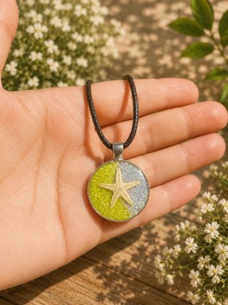Colgante Estrella de Mar Resina