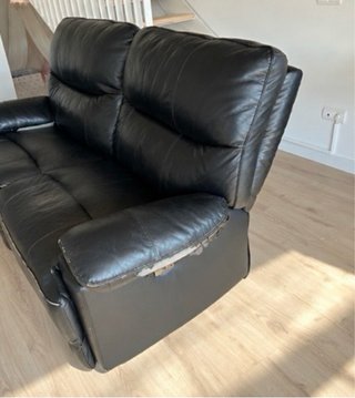 Sofá Relax Eléctrico Conforama Piel Negro