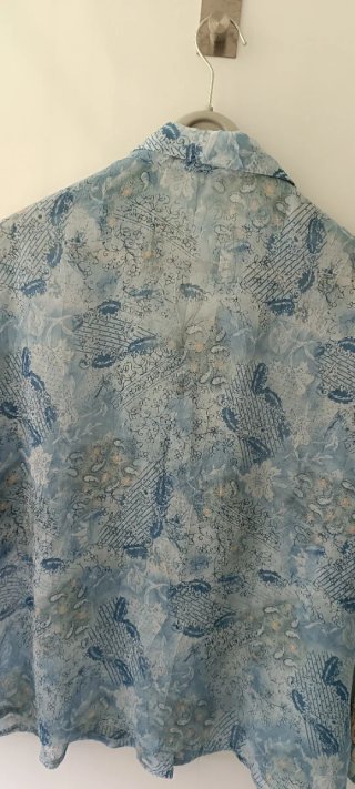 Blusa señora manga corta estampada