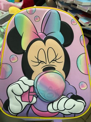 Mochila Minnie Mouse Burbujas Arcoíris