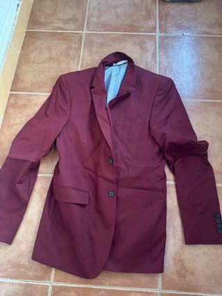 Chaqueta Blazer Zara Roja Formal talla M