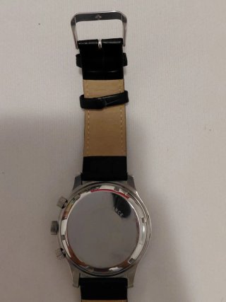 Reloj Davis Cronógrafo Negro y Plateado