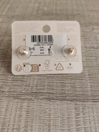 Pendientes Parfois dorados y rojos