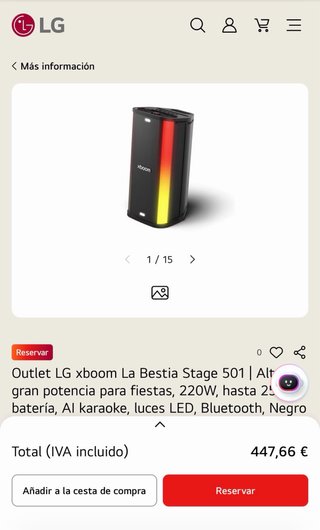 LG XBOOM Stage 501 by will.i.am • NUEVO