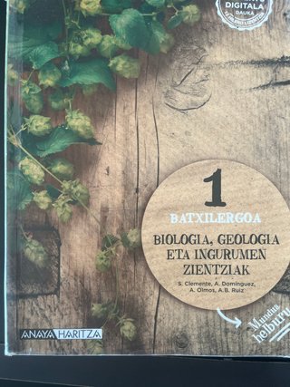 Biologia, Geologia eta Ingurumen Zientziak 1.