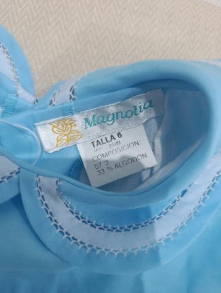 Vestido azul niña 5 años
