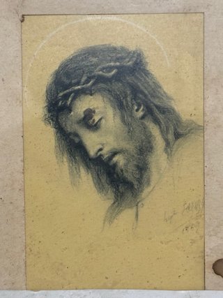 Quadro antico con immagine Sacra