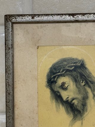 Quadro antico con immagine Sacra
