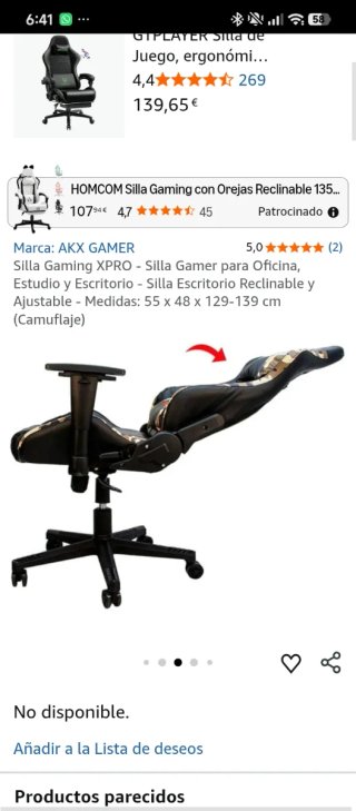 Silla Gamer AKX XPRO Camuflaje
