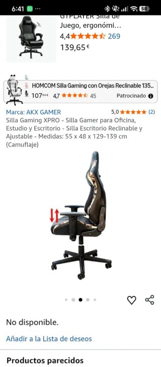 Silla Gamer AKX XPRO Camuflaje