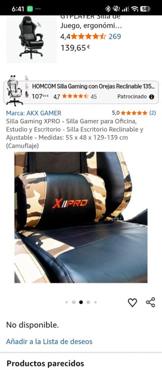 Silla Gamer AKX XPRO Camuflaje