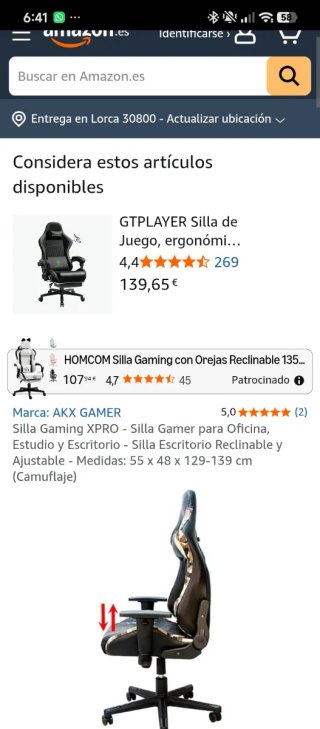 Silla Gamer AKX XPRO Camuflaje