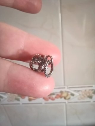Charm corona de plata