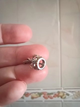 Charm corona de plata