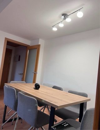 Lámpara de techo LED plateada