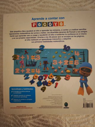 Aprende a contar con Pocoyó Libro con piezas en...