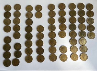 Lote 67 monedas 1 Peseta 1975- estrellas completas