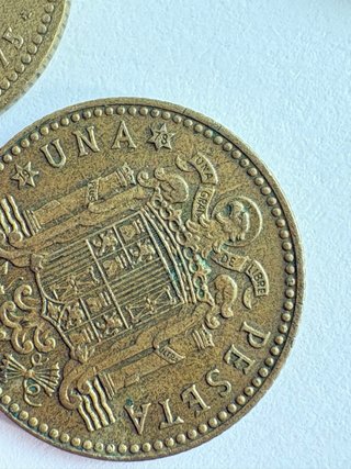 Lote 67 monedas 1 Peseta 1975- estrellas completas