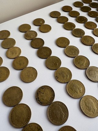 Lote 67 monedas 1 Peseta 1975- estrellas completas