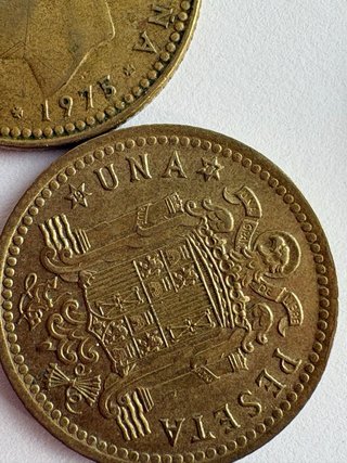 Lote 67 monedas 1 Peseta 1975- estrellas completas
