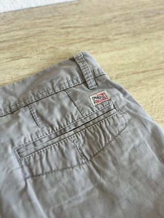 Pantalones cortos beige hombre