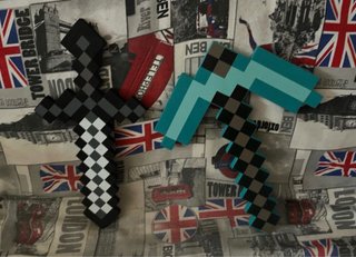 Lote Minecraft: Pico y Espada Pixelados