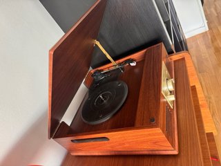 Tocadiscos Sunstech PXR32 Madera Bluetooth + aguja