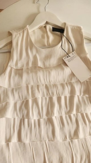 Top Zara Blanco Volantes