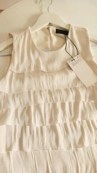 Top Zara Blanco Volantes