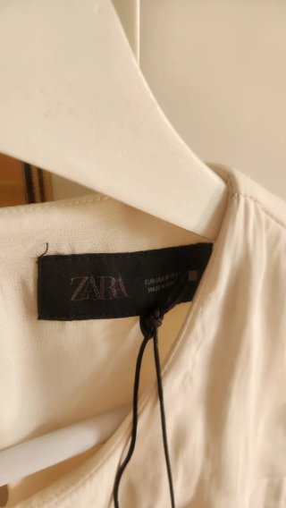 Top Zara Blanco Volantes