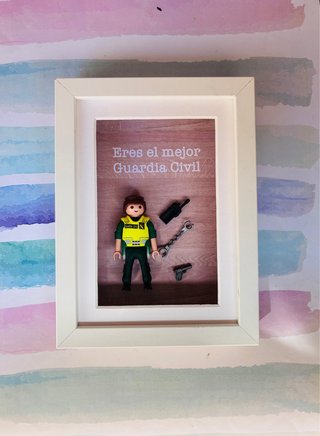 CUADRO REGALO PLAYMOBIL GUARDIA CIVIL
