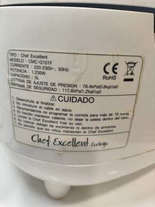 Olla Chef Excellent Ecologic Robot de cocina
