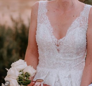 Vestido de Novia Blanco Encaje