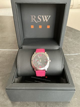 Reloj RSW Rosa Fucsia y Plateado