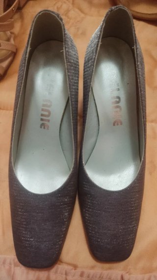 Elegantes Zapatos Plateados para Vestir