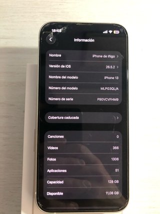 iPhone 13 Blanco 128 GB