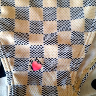 Bikini LV scacchi beige/grigio taglia unica