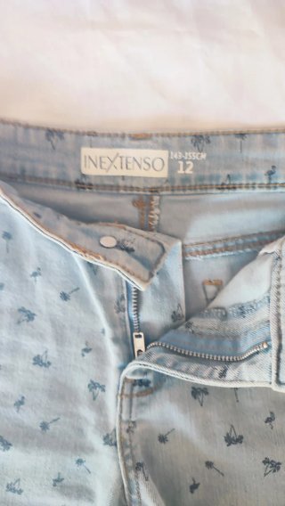 Pantalones cortos niña INEXTENSO estampado palmera