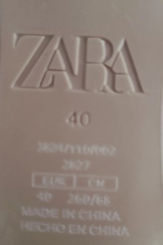 Bailarinas destalonadas Zara Beige/Blanco